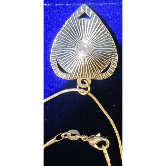 Sterling silver necklace 90% silver Mercury Dime, Cameo Love Heart +Gift Bag - Picture 3 of 4